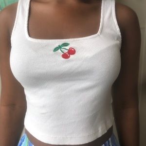 Cropped Cherry Patch Tee